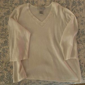 Sag Harbor White Sweater